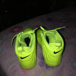 Lime Green Nikes Little Posite Pro Size 4Y